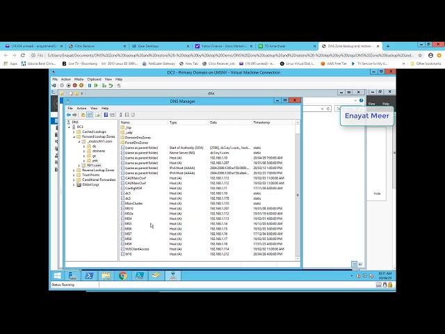 DNS Zone backup and restore   step by step Demo