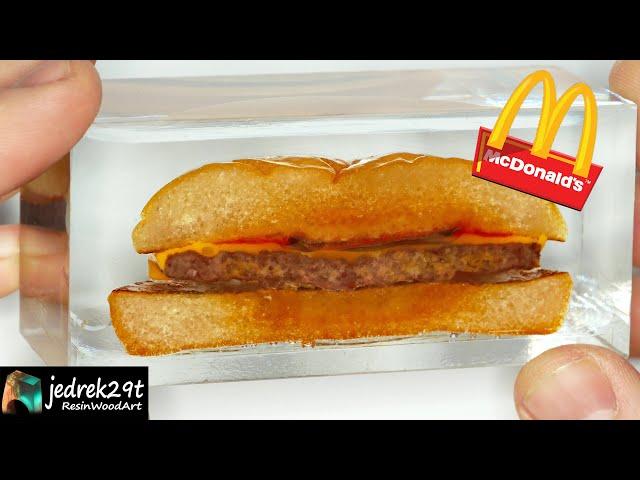 McDonald’s BURGER  in Epoxy Resin / What Happened??? / RESIN ART