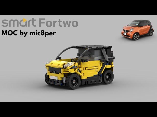 1:14 Smart Fortwo Car - LEGO Technic MOC - With Instructions