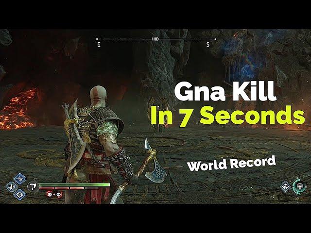 Gna kill In 7 Seconds ( World Record ) - God Of War Ragnarok ( GMNM ) ( No Damage )