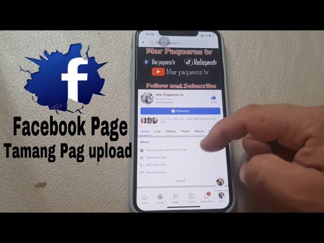 Tamang pag upload ng video sa facebook Page
