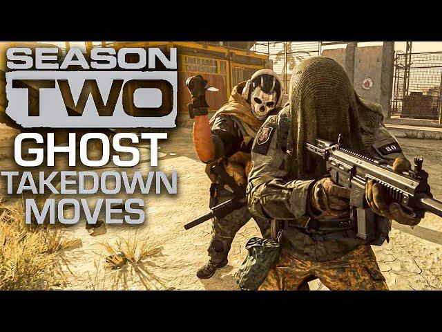 Modern Warfare Season 2 - Ghost Finishing Moves (All Takedowns)