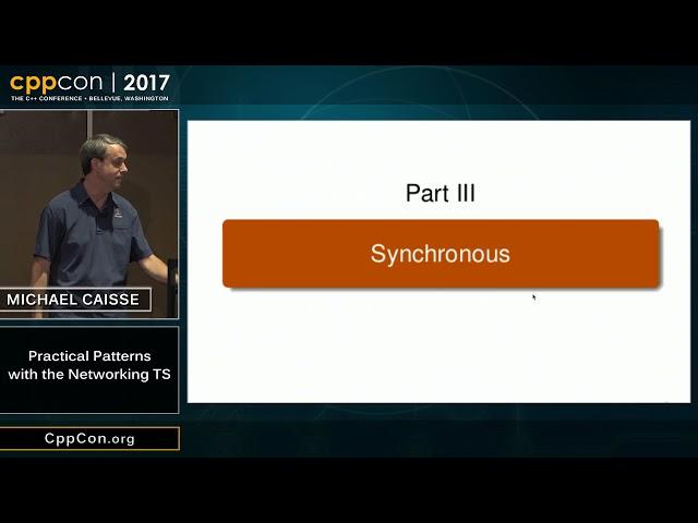 CppCon 2017: Michael Caisse “Practical Patterns with the Networking TS”