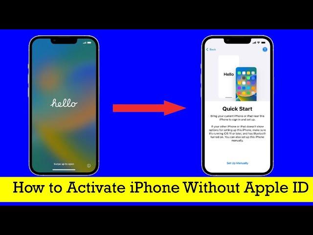 How to Activate iPhone Without Apple ID | How to activate iPhone without apple id and password 2023