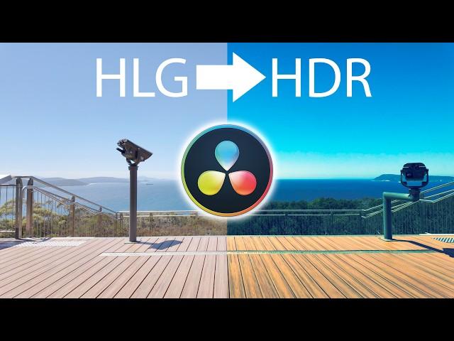 How to Color Grade HLG Footage in DaVinci Resolve and Export as HDR Video