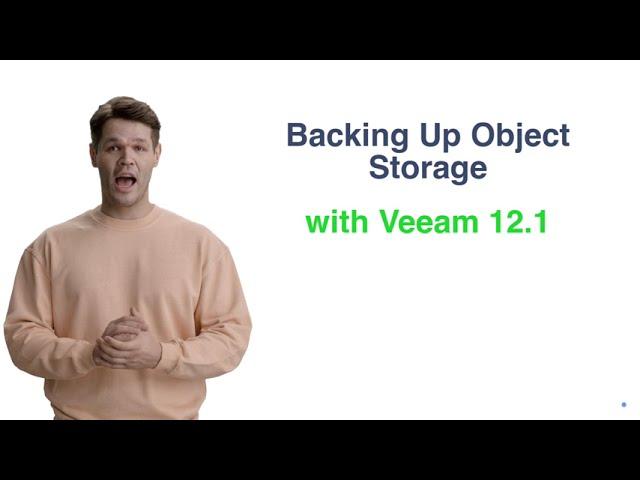 How to Backup Object Storage to NAS with Veeam 12.1