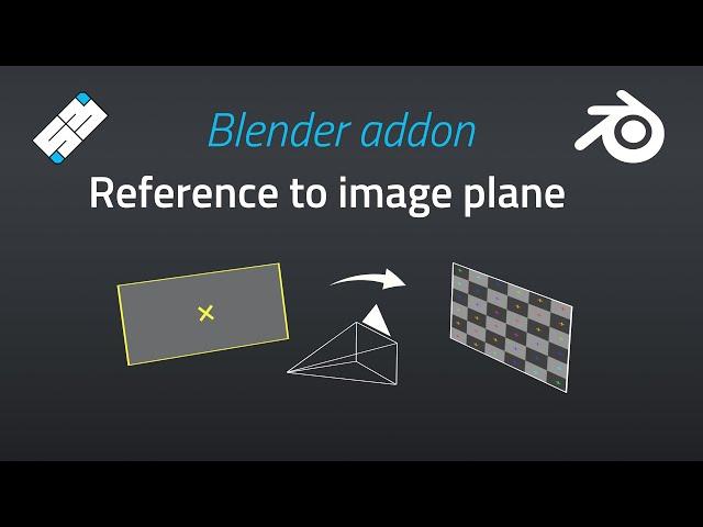 Reference to image plane - SB Blender addon