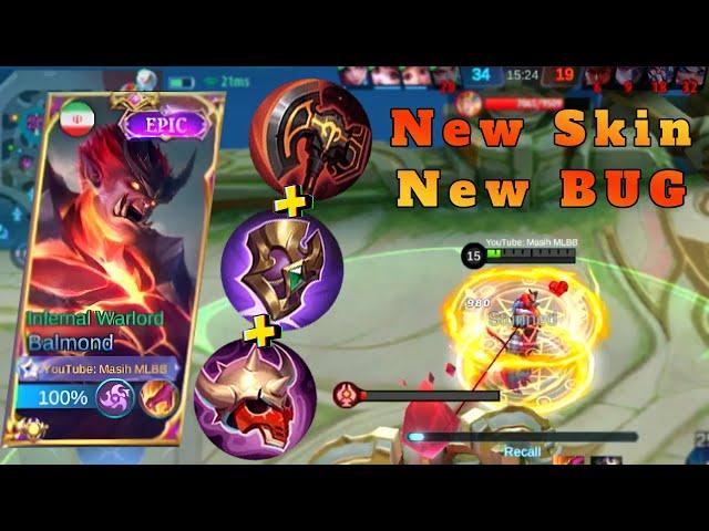 NEW SKIN NEW BUG ?!? AOE ABILITY BALMOND TO THE METABALMOND BEST BUILD 2023 | MLBB