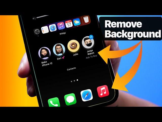 Hide The Dock, Folder & Widgets Background | iPhone Tricks You MUST TRY!