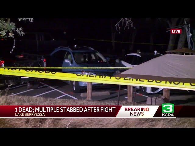 Sheriff reports 1 killed and multiple stabbings in brawl at Lake Berryessa