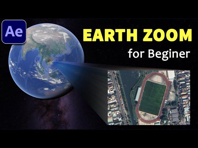 After Effects for Beginners: Easy Earth Zoom Tutorial (Google Earth) - 357