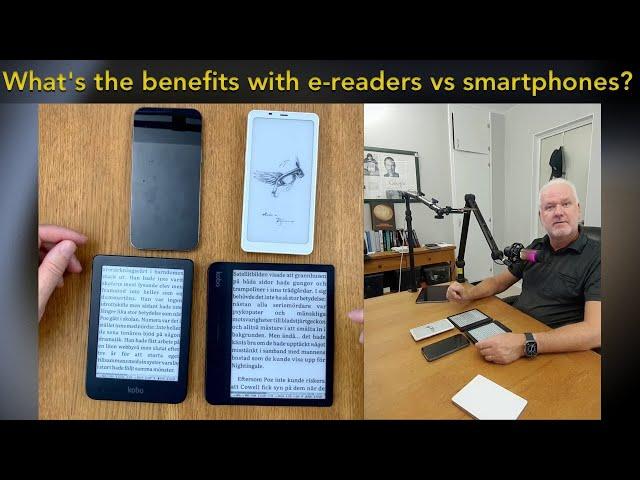 What is the benefits using dedicated e-readers and not smartphones or tablets to read books on?