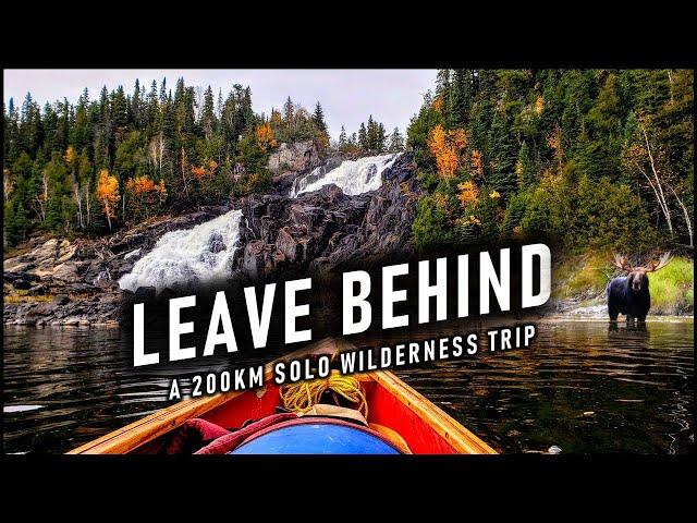 A Powerful 200km Solo Wilderness Trip - Wildlife, Fishing, Fall Colours, and the Chill of Autumn