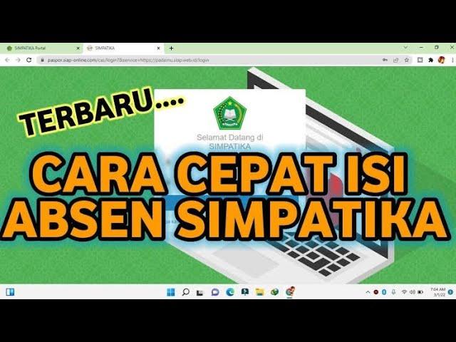 Cara Cepat Absen Simpatika Setelah Integrasi Dengan Masook. Cara Cepat Absen Simpatika #simpatika