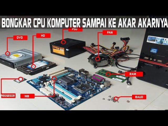 HOW TO DISMANTLE THE COMPUTER CPU TO EASY TO CLEAN