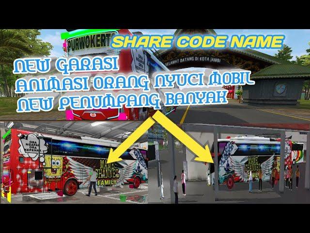 Share Kode name Mod garasi dan Mode AKAP bussid v3.5 ⁉ Makin keren aja nih ‼ #Mame channel