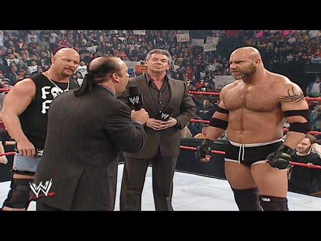 Sheriff Stone Cold, Goldberg, Mr McMahon & Paul Heyman Segment