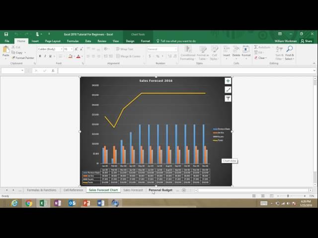 Microsoft Excel 2016 Tutorial For Beginners Part 2 Full Intro Learn How to Use Excel 2016