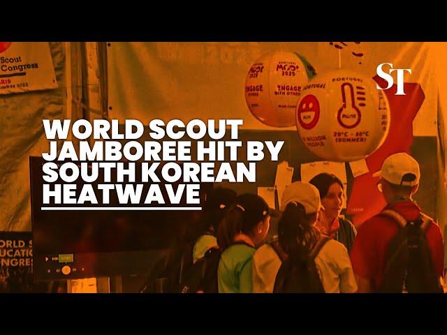 Hundreds of scouts suffer heat exhaustion amid South Korean heatwave