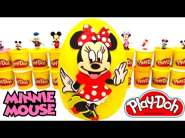 Huevo Sorpresa Gigante de Minnie Mouse en Español Plastilina Play Doh