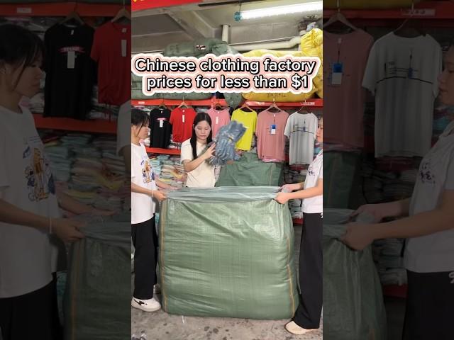 Chinese clothing factory prices for less than $1#clothingwholesle #wholesale #clothing #clothes