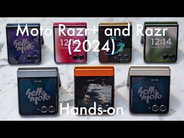 Moto Razr+ 2024 ($999) and Razr 2024 ($699) hands-on: the folding flip phone grows up!