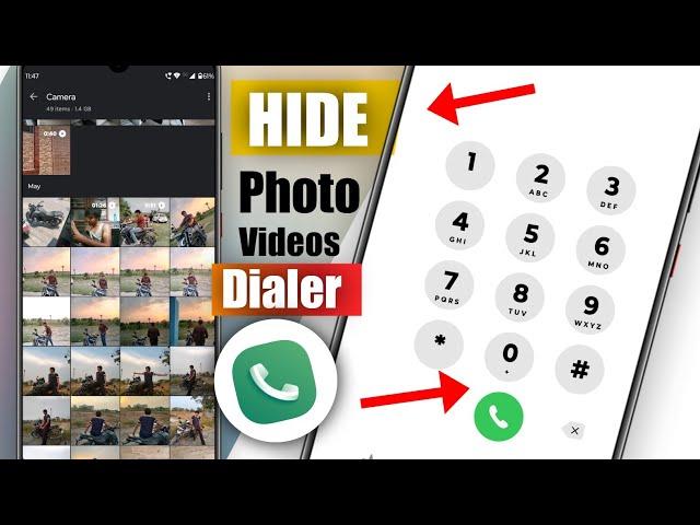 How To Hide Photos in Dialer | Hide Photos Video in Dial Pad | Phone Dialer Me Photo Kaise Chupaye `