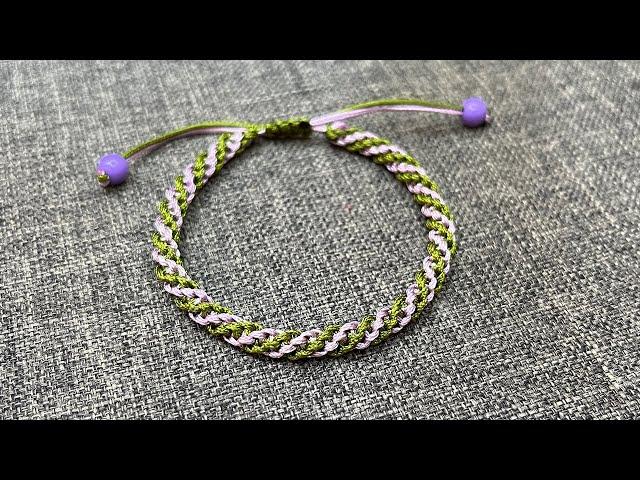 DIY Friendship Bracelet Easy Spiral Tutorial | How to Make a Spiral Friendship Bracelet at Home
