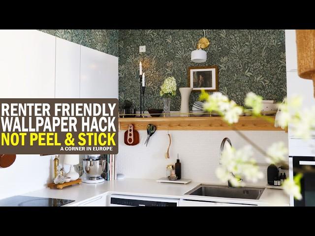 How to make any wallpaper removable | Renter Friendly