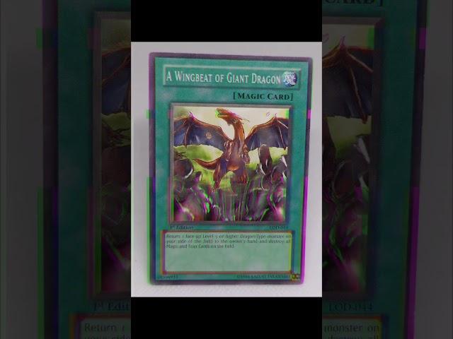 YU GI OH CARD A WINGBEAT OF GIANT DRAGON $4 USD worldwide shipping www.estapadrisimo.com #youtube