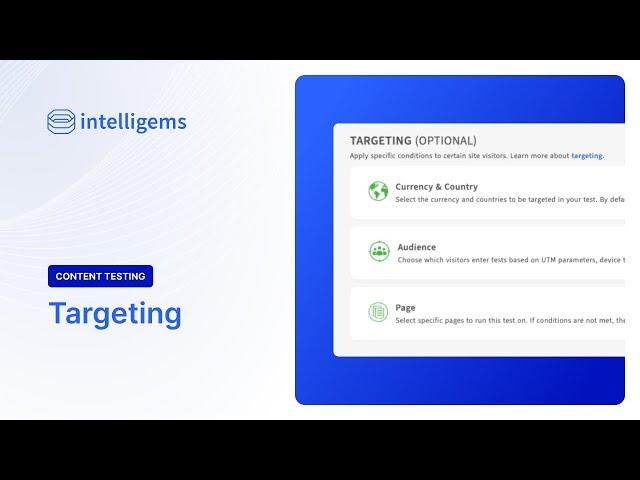 Audience Targeting - Intelligems Testing for Shopify