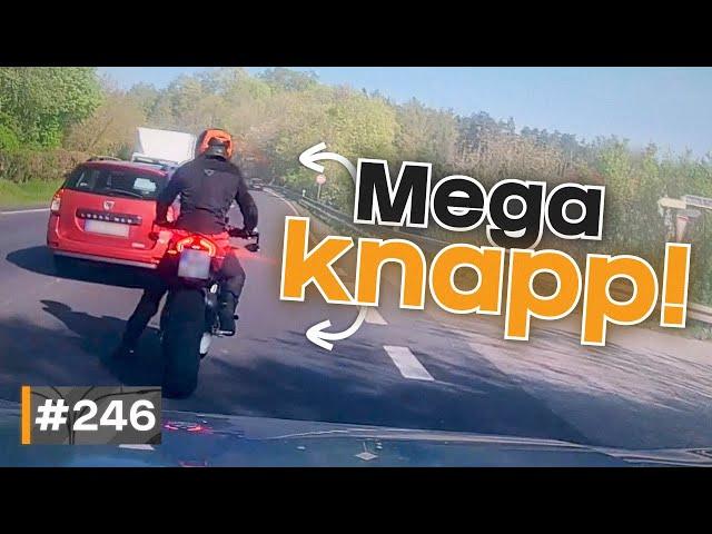 18.000€ Unfall nach Aquaplaning und Motorrad fast umgenietet!  | #GERMAN #DASHCAM | #246