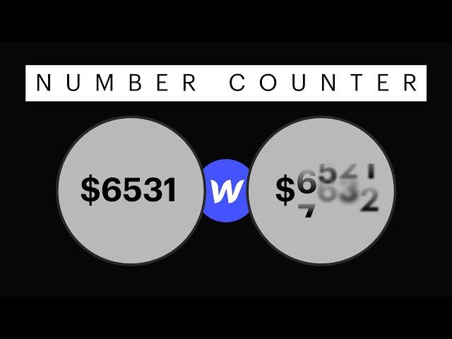 Animating Numbers Counting Up In Webflow