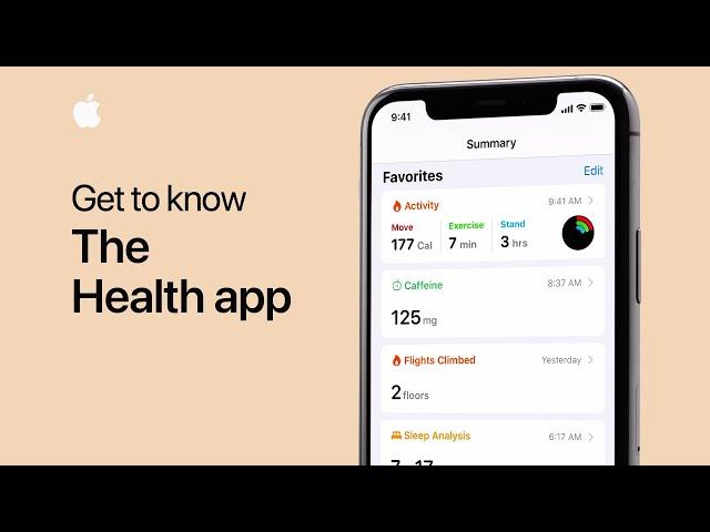 Get to know the Health app on your iPhone - Apple Support