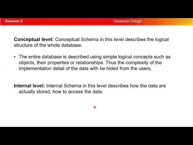 Database Design: Session 5- Data Modeling