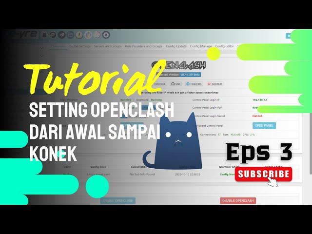 Cara Setting openclash dari awal sampai Konek - Openclash Openwrt