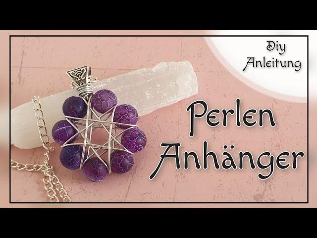 Perlen Stern Anhänger aus Draht/Diy Schmuck schnell & einfach selber basteln/Drahtschmuck Anleitung