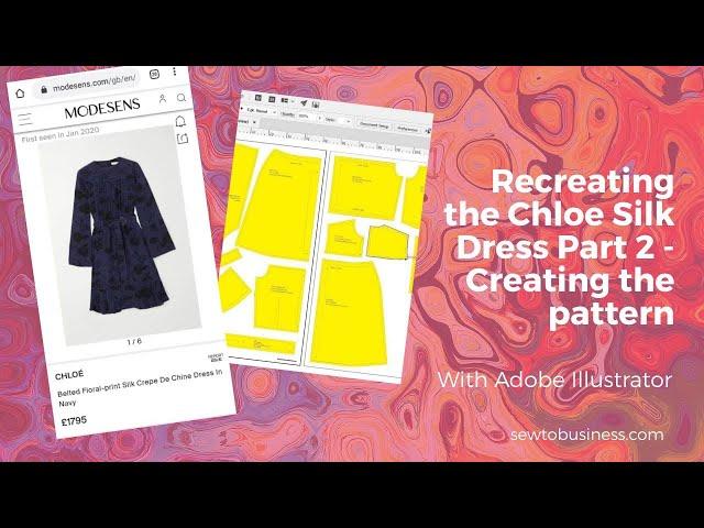 Part 2: Creating the sewing pattern for the Chloe Silk Dress with Adobe Illustrator