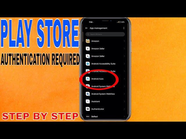 How To Fix Authentication Is Required Error In Play Store 