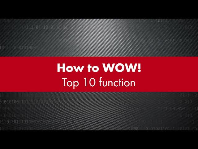 How to WOW! – Top 10 functions | WOW! Würth Online World