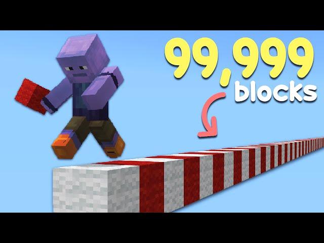 I Bridged For 100,000 Blocks In Minecraft