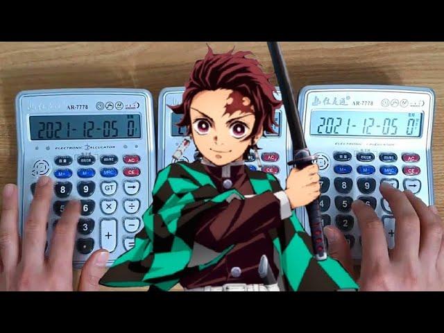 Demon Slayer Season 2 OP "Aimer - Zankyou Sanka"(Calculator Cover) + With Lyrics