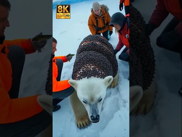 This Rescue Hero Saved a Polar Bear's Life in the Most Amazing Way #shorts