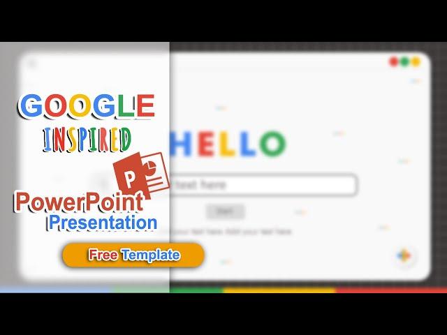 AESTHETIC PPT  GOOGLE Inspired | FREE TEMPLATE POWER POINT | MUDAH | SIMPLE |