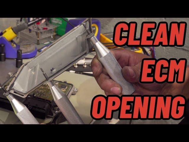 HOW TO OPEN AN ECM WITHOUT BUTCHERING IT | MERCEDES ECM