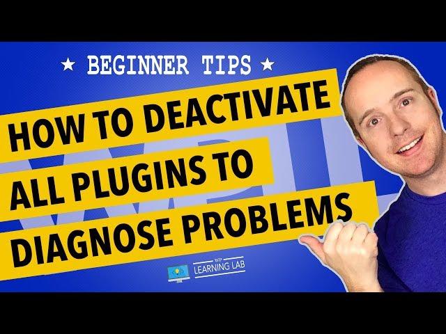 How To Deactivate All Plugins In WordPress At One Time