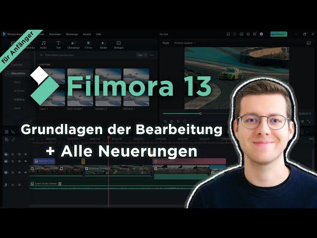 Filmora 13 Tutorial: Alle Grundlagen und KI-Funktionen erklärt! | Für Anfänger & Profis