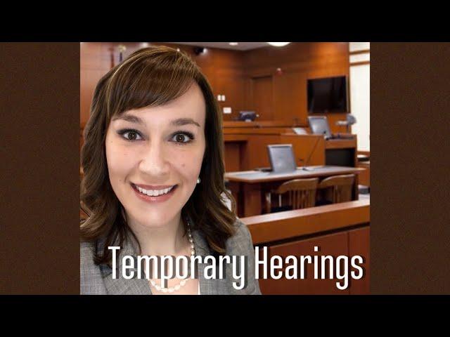 Temporary Hearings in Georgia Family Law Cases