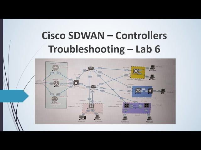 Cisco SDWAN Controllers Troubleshooting  Lab 6 #vmanage #vsmart #vbond #viptela #ciscosdwan #eveng