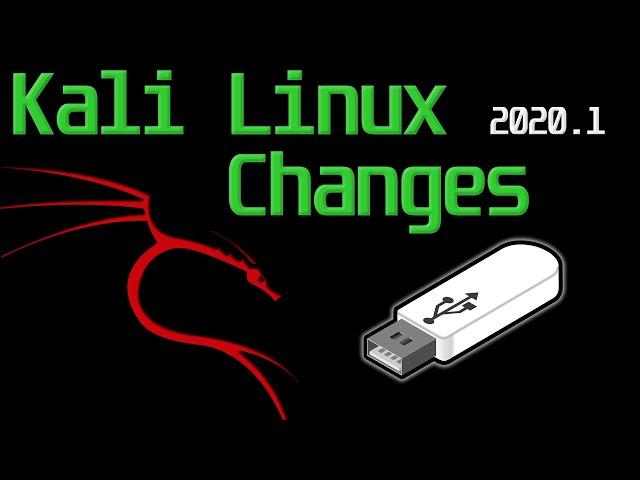 Kali Linux 2020 - Changes and Live USB using Rufus